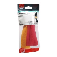 Coloured Hook & Loop Straps Mixed - Pack 10